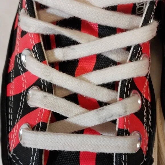 CONVERSE CHUCK TAYLOR 70 ALL STAR OX BLACK/ RACER PINK size 5.5 - Picture 9 of 13